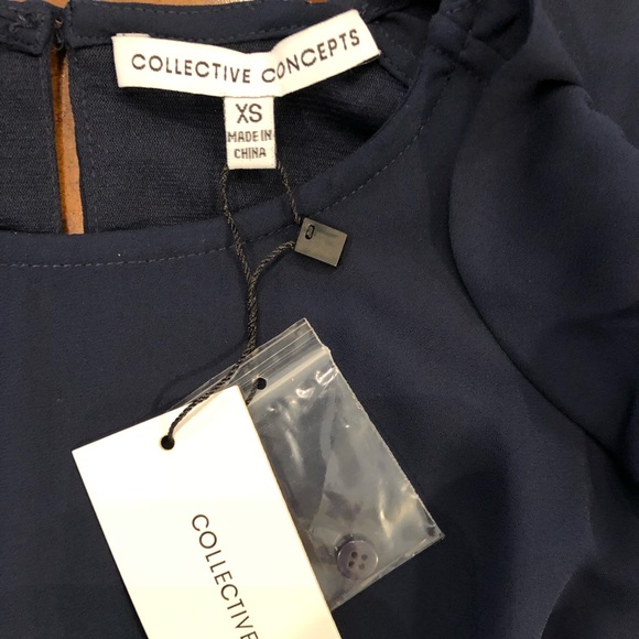 Collective Concepts ruffled cold shoulder dress LAST FINAL PRICE SALE - Picture 7 of 8